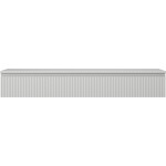 MEXEN/S - Rivel koupelnová skříňka pod umyvadlo 160 cm s deskou, 1 šuplík, reliéf , šedá mat 91A20-16023-1-BFC62