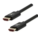Logo HDMI 2.1 2 m černá / Kabel HDMI / Ultra High Speed / samec - samec / 8K 60Hz / pozlacené konektory