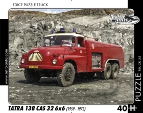 RETRO-AUTA Puzzle TRUCK č.35 Tatra 138 CAS 32 6x6
