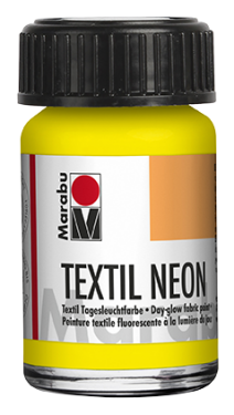 Barva na světlý textil Marabu Textil Neon 15 ml - žlutá 321