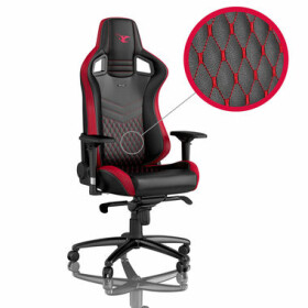 Noblechairs EPIC mousesports Edition černo-červená / Herní židle / syntetická kůže / nastavitelná / pojezdová kolečka (NBL-PU-MSE-001)