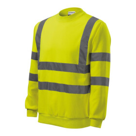 Unisex mikina HV Essential (fluorescenční žlutá) 2XL