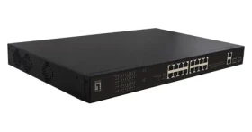 LevelOne FGP-2031 / PoE+ switch / 16x FE PoE+ / 2x GE / 2x SFP / 270W / Unmanaged / 19" (FGP-2031)