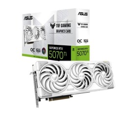 ASUS VGA NVIDIA GeForce RTX 5070 Ti TUF GAMING 16GB OC WHITE, 16GB GDDR7, 3xDP, 2xHDMI EDF_1887673