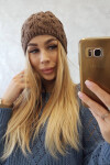 Fleecová čepice Teresa K285 mocca UNI
