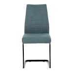 Jídelní židle, zelená, hladká látka, DCL-438 GRN2