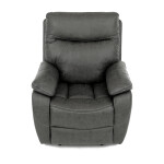 Polohovací křeslo, šedá, látka vintage, TV-4092 GREY3