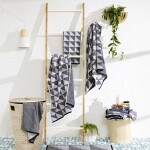 REA - Žebříkový držák ručníků Bamboo 186 HOM-03693