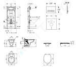 GEBERIT - Duofix Set předstěnové instalace, klozet Alpha se sedátkem, tlačítko Sigma50, alpská bílá 111.300.00.5 NR8