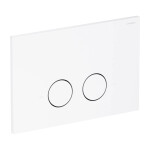 OMNIRES - STEEL-R45 splachovací tlačítko z nerezové oceli, bílá mat ST45PS1WM