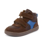 Chlapecké celoroční kožené kotníkové barefoot boty LOOP HIGH-TOPS BROWN Froddo G2110157-1 - 31