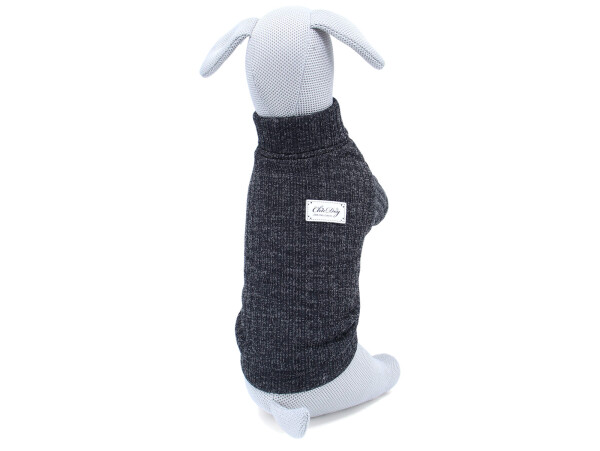 Taima zateplený svetr pro psa Barva: Černá, Délka zad (cm): 27, Obvod hrudníku: 32 - 36 cm