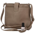 Dámská kožená crossbody kabelka Lara sweet, taupe