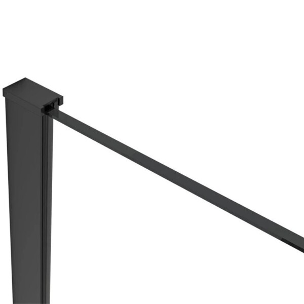 CERANO - Profil pro sprchové zástěny Walk-in Onyx Half - 8 mm - černá matná - 15 mm CER-676783