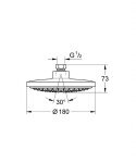 GROHE - Euphoria Cosmopolitan Hlavová sprcha, průměr 18 cm, chrom 27492000