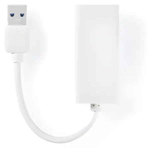Nedis adaptér USB-A - RJ45 bílý / Adaptér / USB 3.2 Gen 1 / 1 Gbps / 20 cm (CCGB61950WT02)