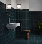 RAVAK - Yard Umyvadlo, 61x50 cm, bez přepadu, otvor pro baterii, matná bílá XJX0E260001