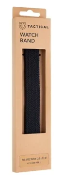 Tactical 769 Pletený Převlékací Řemínek pro Watch 42 44mm vel. L černá (8596311138508)