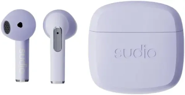 Sudio N2 fialová / bezdrátová sluchátka / mikrofon / IPX4 / Bluetooth 5.3 (7350071384565)