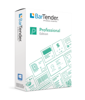 BarTender Professional: multiuživatelská licence pro aplikaci + licence pro 1 tiskárnu + 1 rok předplacené údržby a podpory