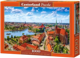 Puzzle Castorland 1000 dílků - Letecký pohled na Wroclaw, Polsko