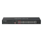 Mercurys MS128GP / Switch / 24x PoE+ / 2x 1GB UpLink / 2x SFP (MS128GP)