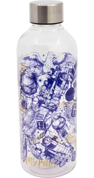 STOR Láhev na pití Harry Potter - Kouzla 850 ml / Láhev na pití / kovový uzávěr / bez BPA a ftalátů (31051)