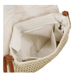 Dámská pletená crossbody kabelka Olive Boho, béžová