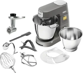 Kenwood Titanium Chef Patissier XL KWL90.164SI stříbrná / Kuchyňský robot / 1400 W / 7 l / dotykový displej (0W20011381)