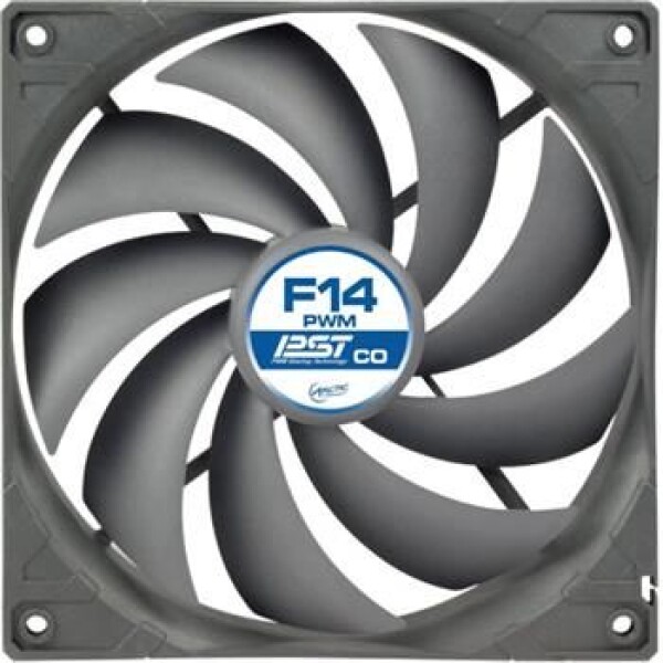 ARCTIC F14 PWM PST CO Case Fan / 140 mm / Dual Ball Bearing / 0.3 Sone @ 1350 RPM / 126 m3h / 4pin (ACFAN00080A)