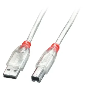 Lindy USB 2.0 Typ A-B 0,2 m čirý / Kabel / USB-A / USB-B / 480 Mbit/s (41750)
