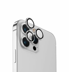 Uniq Optix hliníkové ochranné sklo na čočku fotoaparátu pro Appple iPhone 15 Pro Sterling (Silver) (8886463686164)