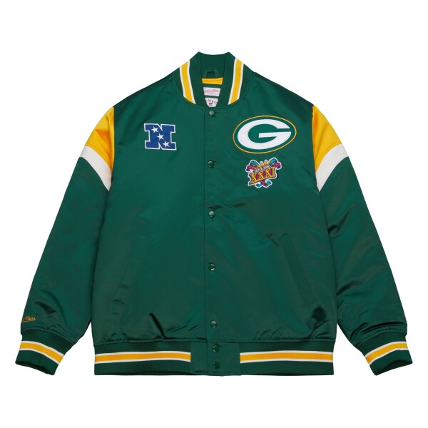 Mitchell & Ness Pánská bunda Green Bay Packers NFL Heavyweight Satin Velikost: S