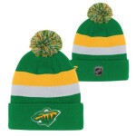 Outerstuff Dětská zimní čepice Minnesota Wild NHL Cuffed Beanie With Pom