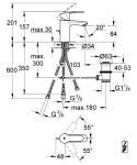 GROHE - Eurostyle Cosmopolitan Umyvadlová baterie s výpustí, chrom 33561002