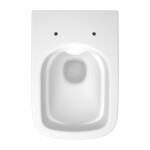 CERSANIT - Sada B573: závěsné WC HF LARGA čtverec CLEAN ON TS SLIM WRAP DUR SC EO bílá mat BOX S701-609
