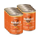 Louie konzerva Kuřecí s mrkví a prebiotiky 8x400g