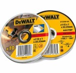 DeWalt DT3506 (10 ks) / Řezný kotouč na nerezovou ocel / 115 x 22.2 x 1.0mm / Šířka řezu 1.0 mm / 10 ks (DT3506)