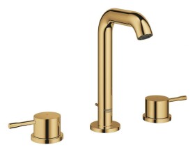 GROHE - Essence Umyvadlová baterie s výpustí, 3-otvorová instalace, Cool Sunrise 20296GL1