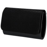 Módní dámská plesová kabelka Finella, černá lesk