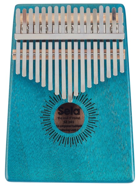 Sela Kalimba Mahogany 17 Blue