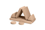 SHAPPY Dětská rozkládací pěnová pohovka SHAPPY PLAY mini Barva: Soft Beige