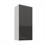 Horní skříňka Lara 50 G-108 1F Barva korpusu: Bílá, Barva dvířek: Cappucino lesk