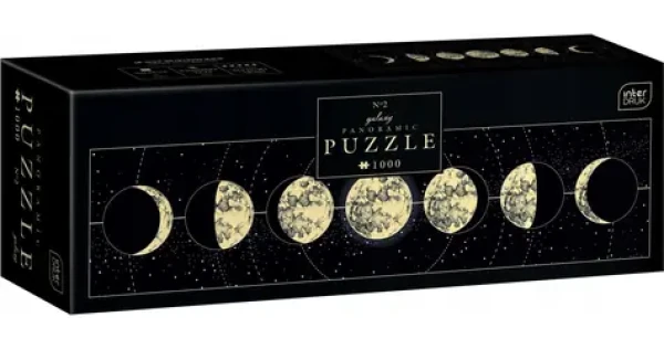 INTERDRUK Panoramatické puzzle: Galaxy: Fáze měsíce