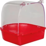 TRIXIE Koupelna pro ptáky půlkruhová 14x14x15 cm / Koupelna pro ptáky / plast / andulky, kanárci, exoti (090145)