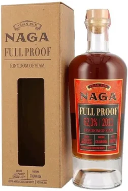 Naga Full Proof Kingdom of Siam #2022 / Rum / 62,3 % obj. / 0,7 l / zrání 10 let / Siam, Thajsko (8436599480374)