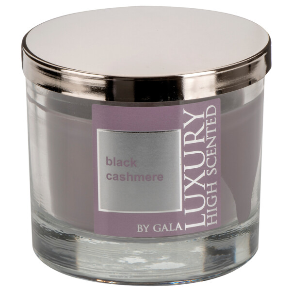 Vonná svíčka Black Cashmere ve skle Minnesota s kovovým víkem Gala kerzen Vonná svíčka Black Cashmere ve skle Minnesota s kovovým víkem Gala kerzen