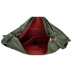 Praktický dámský koženkový kabelko-batoh Alexia, zelená