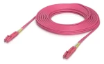 Ubiquiti UACC-OFC-M2-LULU-15M růžová / Optický patch kabel / Duplex / LC/LC / OM4 / 15 m (UACC-OFC-M2-LULU-15M)