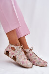Vzorované Kožené Boty Maciejka 03426-48 Béžové 37